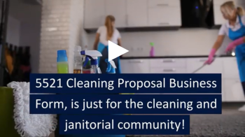 5521 Cleaning proposal form YouTube video